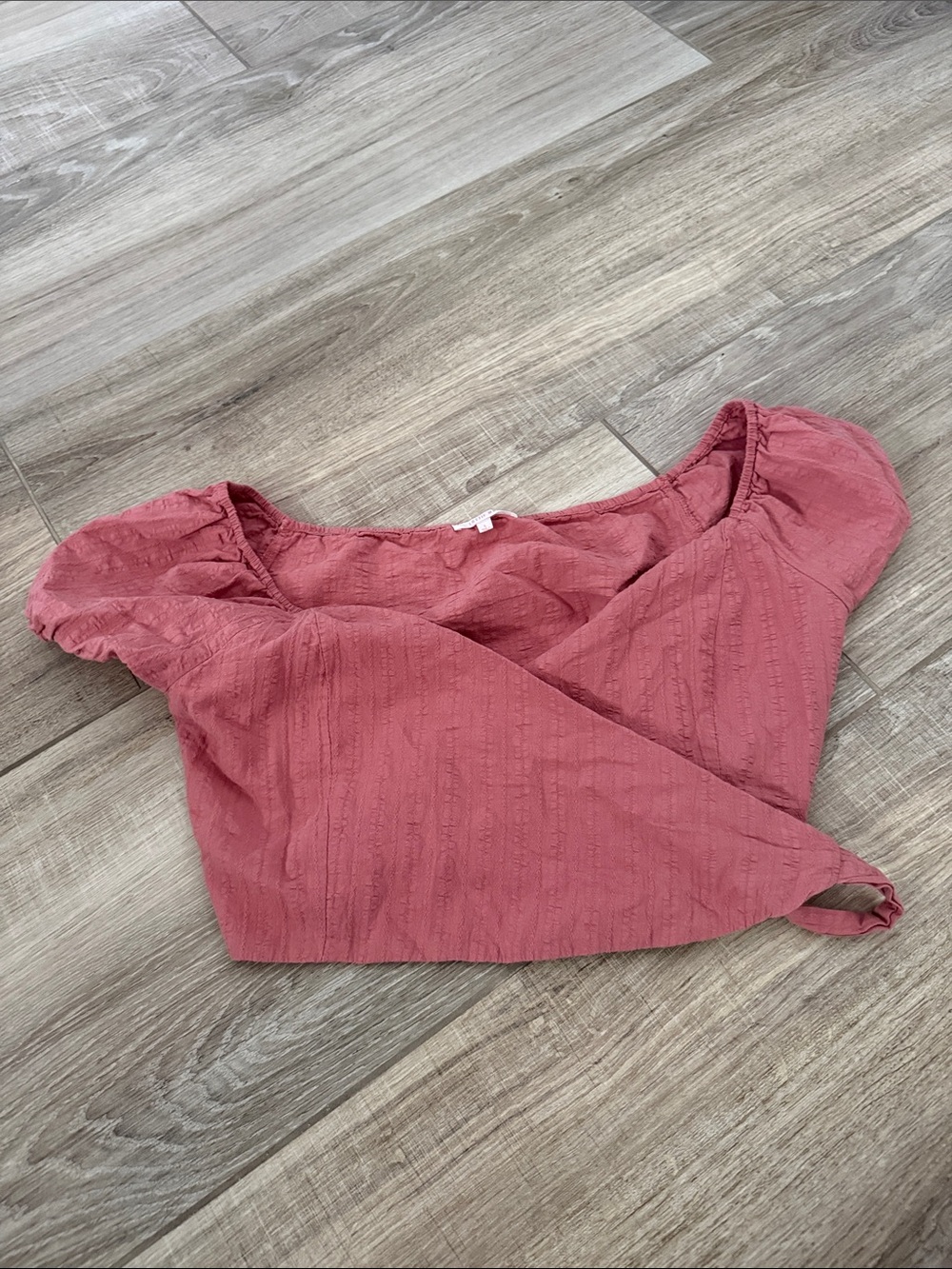 Urban Outfitters Rose Wrap Crop Top
